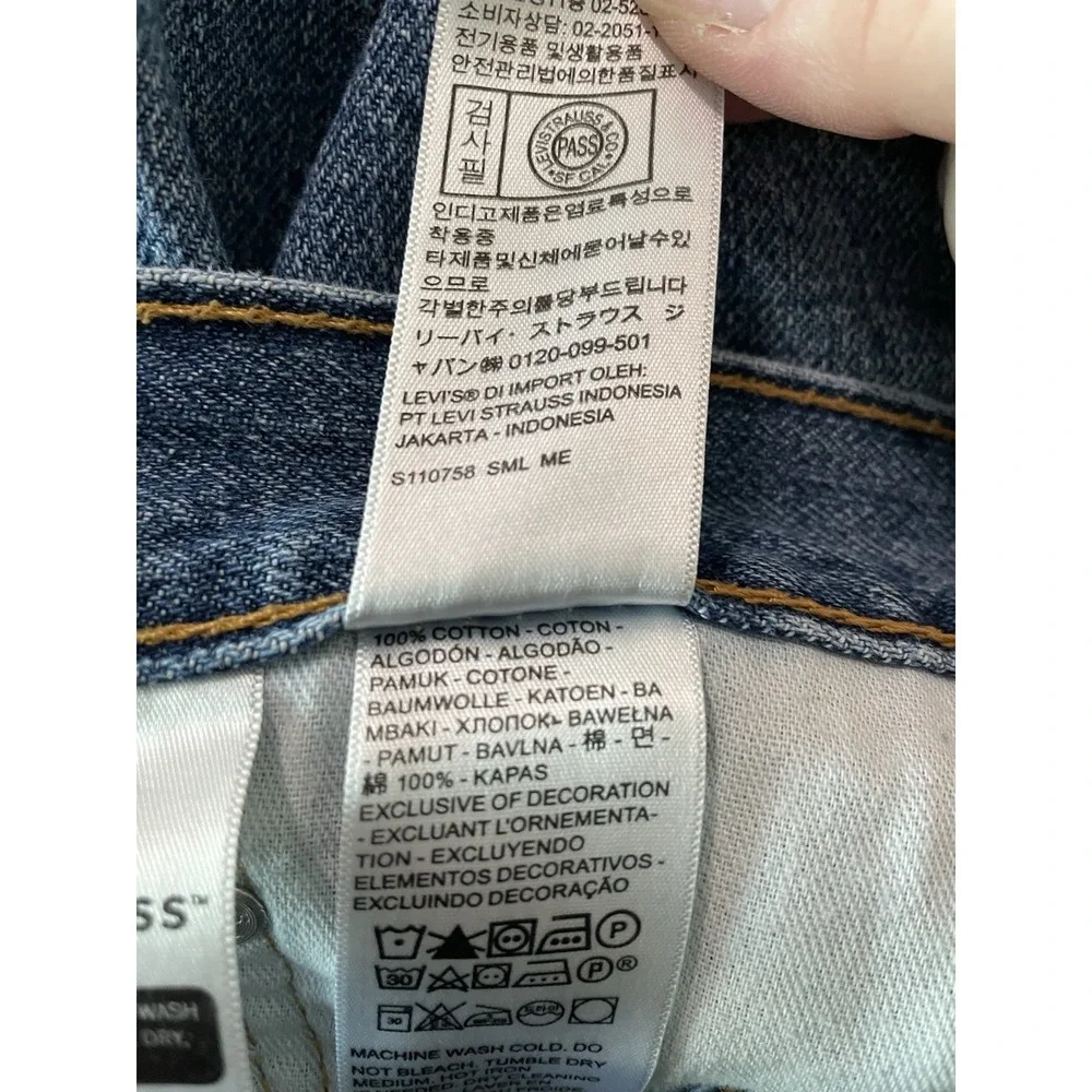 Levi's 511 Slim Fit Denim Shorts Men's 36 Blue Jean Shorts Classic Medium Wash